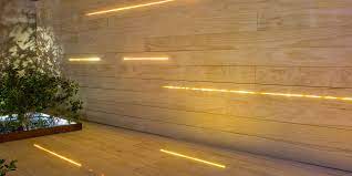 accoya terrasse und fassade mit integrierter led beleuchtung fassadenbeleuchtung lichtdesign beleuchtung