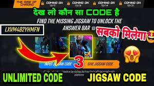 Get jigsaw codes chrono event jigsaw codes kaise milega operation chrono jigsaw codes. Guess The Ambassador Code Free Fire Guess The Ambassador Event How To Get 3rd Jigsaw Code Free Fire Youtube