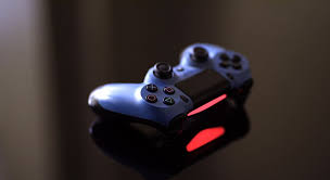 Maybe you would like to learn more about one of these? Hd Wallpaper Blue Sony Ps4 Controller On Black Surface Action Analogue Blur Wallpaper Flare
