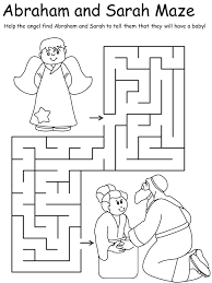 Abraham and sarah puzzles word mining puzzles. Abraham 3 Visitors Coloring Pages