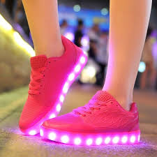 Women S Pink Led Lighted Sneakers Just Pink About It Light Up Shoes Led Shoes Led Lights Shoes