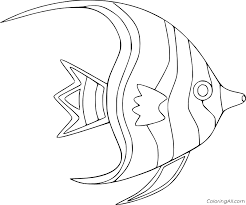 Below are some free printable angelfish coloring pages in vector format for you to print and color. Angelfish Coloring Pages Coloringall