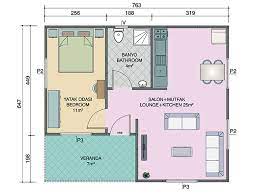 Zemin katında 10 metrekarelik bir yatak odası, 20 metrekarelik genişçe bir verandası ve bir arada bulunan 6) 158 m² dubleks prefabrik ev planı. 49 Metrekare Tek Katli Prefabrik Ev