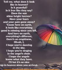 I Hope You Re Dancing With The Angels Memorial Poems Poems Grief Poems