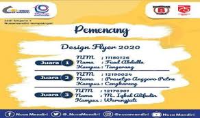 Maybe you would like to learn more about one of these? Stmik Nusa Mandiri Gelar Lomba Flyer Dies Natalis Ke 19 Republika Online