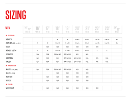 osprey sizing chart