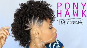 The Pony Hawk Natural Hairstyle Video Natural Hair Styles Hair Styles Natural Hair Tutorials
