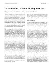 PDF) Guidelines for Left-Turn Phasing Treatment