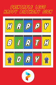 You need to hand our awesome builder. 8 Best Printable Lego Happy Birthday Sign Printablee Com