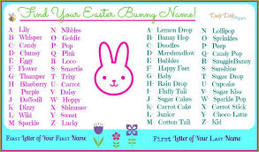 Image Result For What S Your Easter Bunny Name Bunny Names Finding Yourself Name Generator