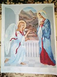 И во всех иконах благовещения запечатлена эта беседа архангела гавриила и матери божией. Ikona Blagoveshenie Presvyatoj Bogorodicy 10000 Kupit Na Izi 973133