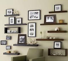 Another unique way to arrange your floating shelves is to install them in a staggered way at the corners. 9 Staggered Shelving Ideas Floating Shelves Shelves Shelf Design