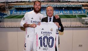 Capitán del @realmadrid y de la @sefutbol. Ramos Erzielt 100 Real Tor Wo Bleibt Der Neue Vertrag Florentino Real Total