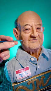 Sculpting a gift for my neighbor @marcuspork ., ., ., ., ., ., #sculpting  #sculpture #clay #sculpey #bust #realism #jimmckenzie #polymerclay  #supersculpey #portrait #marcuspork #makeup #painting #art ...