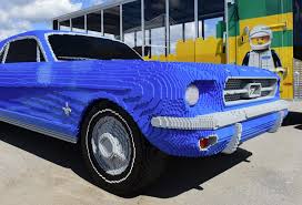 Hd wallpapers and background images. A True Blue Classic Life Size 1964 Ford Mustang Built Out Of Lego Bricks Geekwire