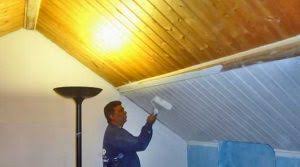 Sur les poutres, portes et lambris le badigeon est le. Peindre Lambris Ancien Peinture Mural Sans Sous Couche Interieur