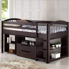 When it comes to kids there's no question…everyone wants the top bunk! Zoomie Kids Abigail Twin Solid Wood Low Loft Bed With Bookcase And Built In Desk Reviews Wayfair
