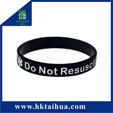 Custom Color Filled Silicone Bracelet Wristband Rubber Band
