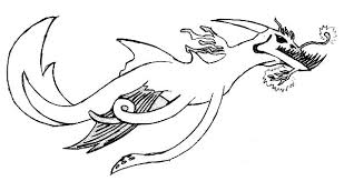 Go away, scary monster, go away. Sea Monster Terrifying Creature Coloring Page Kids Play Color