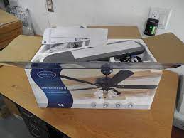 The color of the item is brush nickel and. Harbor Breeze Springfield Ii 52 In Black Indoor Ceiling Fan With Light Kit 5 Blade Flooring Lots Home Improvements Tools Auction 255 K Bid