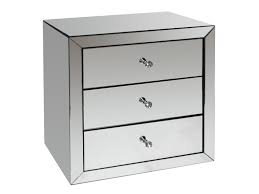 Elle peut être aussi une table de chevet pour votre chambre. Chevet Design Glacia 3 Tiroirs Mdf Et Miroir