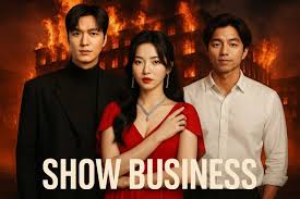 Show Business (2025) Read full details: https://celedrama.com/article/show- business-official-trailer-2025 “Show Business” exposes the truth behind the  K-pop world. Idols, scandals, and ambition collide in this powerful new  K-drama starring Lee Min Ho ...