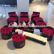 Source Wholesale Custom Luxury Romantic Flower Box Acrylic Flower Round Box On M Alibaba Com In 2020 Flower Boxes Romantic Flowers Flowers