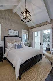 Contemporary bathroom with vaulted ceiling. Cape Cod California Beach House Relaxing Bedroom Vaulted Ceiling Bedroom Traditional Bedroom Decor