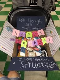 Birthday Diy Gift Box Ideas For Best Friend Pin By Lauren Kingery On Cute Ideas 3 Birthday Care Packages Diy Birthday Gifts Birthday Diy Gifts Bestfriend