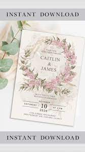 Botanical Wedding Invitation Template Botanical Wedding Invite Floral Wedding Invitation Instant Download Di 2021 Kartu Undangan Pernikahan Contoh Undangan Pernikahan Undangan Pernikahan Gratis