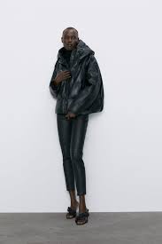 Faux Leather Jacket Jackets Woman Zara United States Faux Leather Jackets Leather Jacket Zara Leather Jacket