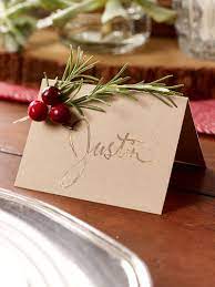 How to make christmas place cards. Pin On Entertaining