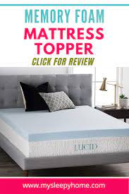 Lucid Memory Foam Mattress Topper Review Mattress Mattress Topper Reviews Memory Foam Mattress Topper