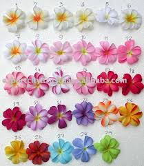 Fabric Plumeria Flower For Lei Leis Color Chart S Buy Hawaiian Plumeria Frangipani Fabric Flower Product On Alibaba Com