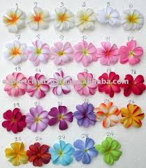 fabric plumeria flower for lei leis color chart s buy hawaiian plumeria frangipani fabric flower product on alibaba com