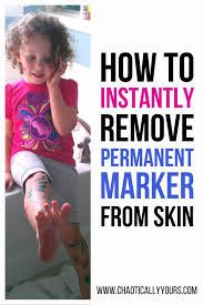 How To Get Sharpie Off Skin Remove Permanent Marker From Skin Instantly Chaotically Yours