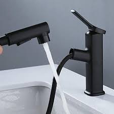 Whether you have a sleek, modern design style, or a more classic, traditional kitchen, we have a faucet and kitchen sprayer to match the look and feel you desire. Bathroom Sink Faucet With Pull Out Sprayer Single Handle Single Hole Brass Bathroom Faucet With 3 Modes Pull Down Kitchenfaucets Com