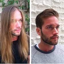 Haircut Before After Mens Hairstyles Long Hair Styles Men Haircuts For Receding Hairline