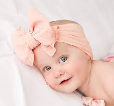 Amazon Com Insowni 8 Pack Big Bow Super Stretchy Nylon Headbands Turban Headwraps Hair Accessories For Baby Girls Toddlers Infants Kids Baby