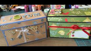 Tutorial Making A Recipe Box Paper Crafts Diy Crafts Crafts