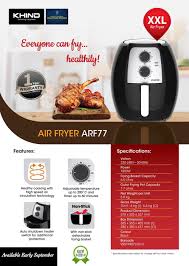 The perfect air fryer should be convenient, multifunctional, and easy to use. Khind Myanmar Introducing New Khind Air Fryer Arf77 In Facebook
