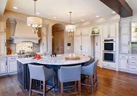 Spectacular Custom Kitchen Island Ideas Sebring Services Curved Kitchen Island Round Kitchen Island Kitchen Island With Seating For 4