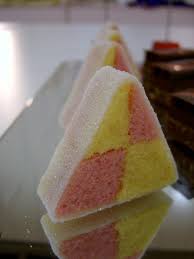 Triangle Battenberg Cake Makanan Manis Makanan
