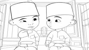100 kumpulan mewarnai kartun terbaru terlengkap dan terbaik via kreasiwarna.com. Gambar Upin Ipin Untuk Diwarnai
