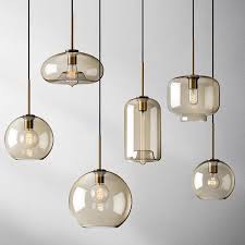 Modern Nordic Individual Glass Chandelier Lights Hotel Designer Simple Hanglamp Bar Living Room Bedroom Bronze Hanging Lamp Designer Pendant Lighting Dining Pendant Lights From Delin 83 03 Dhgate Com