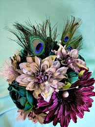 20pcs calla lily fake peacock blue flowers wedding bouquet artificial real touch latex flowers home wedding party decor (peacock blue) 4.6 out of 5 stars 1,227. Peacock Wedding Bouquets Off 78 Buy