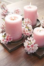 Maybe you would like to learn more about one of these? Dark Outside Light Some Candles And Fight The Winter Blues Lolaliza Pink Candles Cherry Blossom Decor Candles Candle Decor