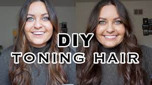How To Tone Brunette Hair At Home How I M Growing My Hair Out Ela Bobak Youtube