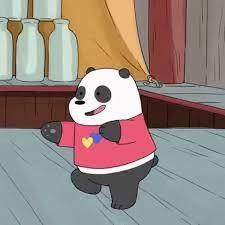 Turns out all that ice in the fur turned it into a bullet proof bear. We Bare Bears Panda Gif Webarebears Panda Gif Discover Share Gifs Panda Gif We Bare Bears Bare Bears