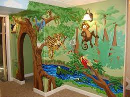 Our ideas and inspiration will get you roaring to go on a new room with lots wild details. Kids Wallpaper Kids Room Design Animals Jungle Kids Room Wallpaper Kids Rooms Diy Jungle Mural
